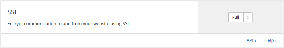 Option SSL CloudFlare